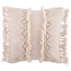 Coussin Macrame Coton - Crème