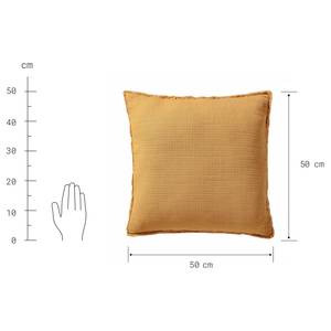 Coussin Milaine Coton / Polyester - Jaune