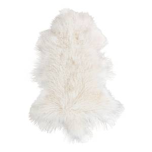 Tapis en peau Mongolian Lambskin Peau de mouton - Blanc