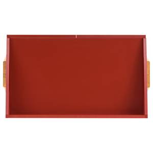Scrivania Romy Rovere massello - Rosso scuro - Larghezza: 90 cm