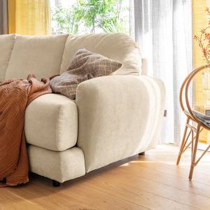 Hoekbank Tandil Geweven stof Dolly: Beige - Longchair vooraanzicht links - Zonder hocker