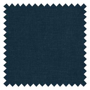 Divano angolare Tatan Microfibra Faria: color blu marino - Longchair preimpostata a destra - Con Sgabello