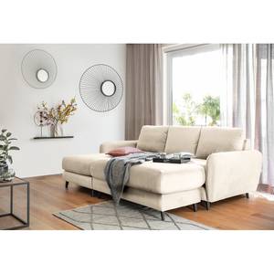 Ecksofa Tatan Microfaser Faria: Kashmir - Longchair davorstehend links - Mit Hocker