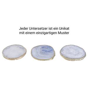 Edelsteinuntersetzer CRYSTAL Quarz - Hellblau