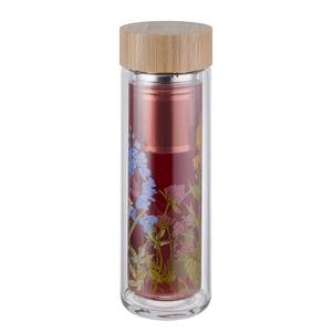 Bottiglia con infusore per tè TEA TENDER Vetro borosilicato / Acciaio inox / Bambù - Multicolore