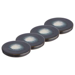 Sous-verres COSMOS - Lot de 4 Liège / Pierre - Noir - Noir