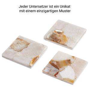 Untersetzer PRECIOUS Marmor / Polyresin / Achatstein - Natur