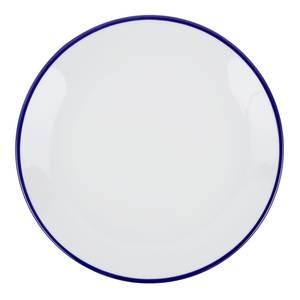 Bordenset Eva (24-delig) porselein - wit/donkerblauw