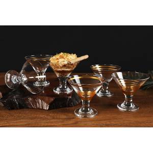 Martini-Glas Montella (6er-Set) Klarglas - Gold