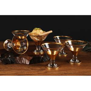 Martini-Glas Patio (6er-Set) Klarglas - Gold