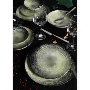 Servizio da tavola Mergozzo (24) Porcellana - Crema / Verde