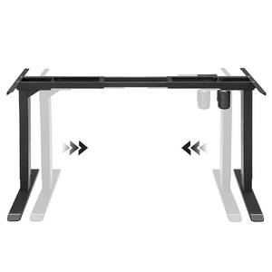 Schreibtischgestell Viana (Höhenverstellbar) - Schwarz