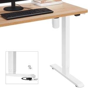 Schreibtischgestell Viana (Höhenverstellbar) - Weiß