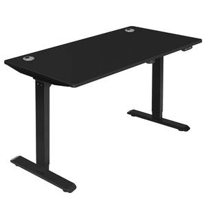 Bureau Viana Réglable en hauteur - Noir - Largeur : 140 cm