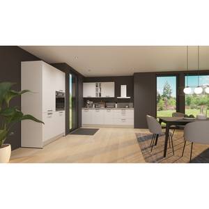 Küchenzeile ConceptC II Alpinweiß / Beton Dekor - Ausrichtung links - Siemens