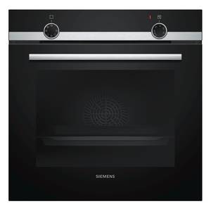 Küchenzeile ConceptC I Schwarz / Eiche Havanna Dekor - Türanschlag rechts - Siemens