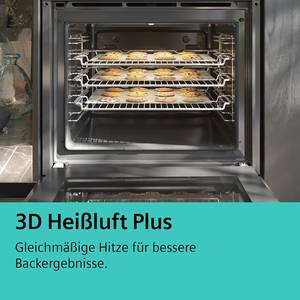 Küchenzeile ConceptC I Schwarz / Beton Dekor - Türanschlag links - Siemens