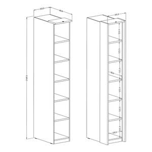 Open kast Optima Wit