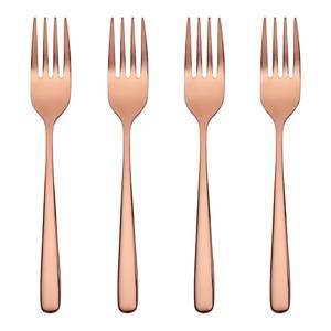 Set di forchette QUEENS (4) Acciaio inox - Oro rosa