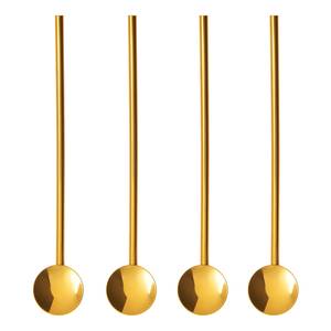 Trinklöffel-Set SIP & SPOON (4er-Set) Gold