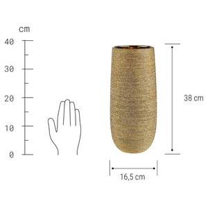 Vase ASTRID Keramik - Gold