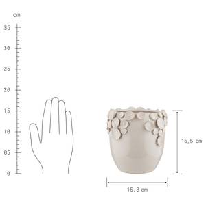 Vase FIORE Keramik - Beige