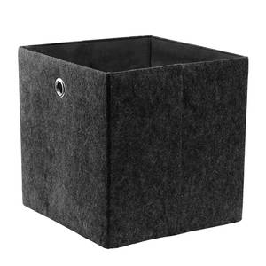 Aufbewahrungsbox TIDY UP Polyester PVC - Anthrazit - Schwarz