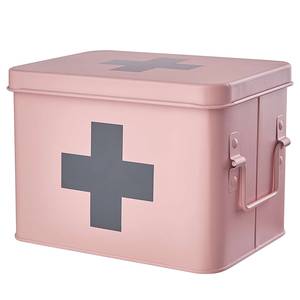 Medikamentenbox MEDIC Eisen - Rosa / Grau - Rosa