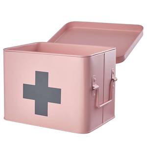 Cassetta per medicinali MEDIC Ferro - Rosa / Grigio - Rosa