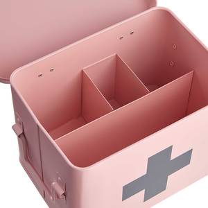 Medicijndoosje MEDIC ijzer - roze/grijs - Roze