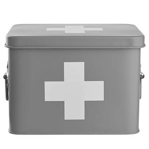 Medikamentenbox MEDIC Eisen - Anthrazit / Weiß - Grau