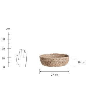 Korb RUSH ROPE II Seegras - Natur - Durchmesser: 27 cm