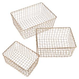 Korb GRID Eisen - Gold - 31 x 16 cm