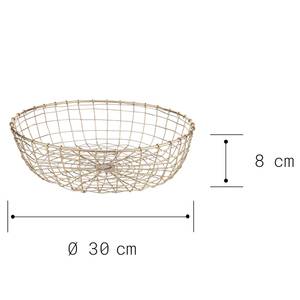 Korb GRID III Eisen - Gold - Durchmesser: 30 cm