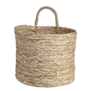 Panier avec pompon BASIC BRAID Zostère naturel - Diamètre : 27 cm