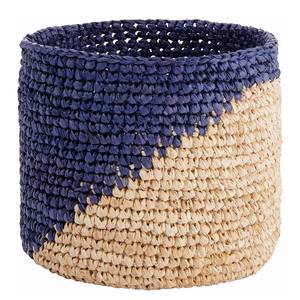 Korb ISALO III Raffia - Natur / Blau