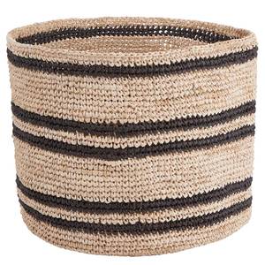 Panier ISALO VIII Raffia - Naturel / Anthracite