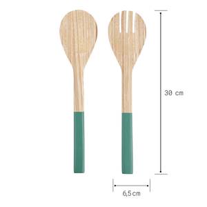 Slabestek BAMBOO (2 delig) bamboe - Turquoise Green