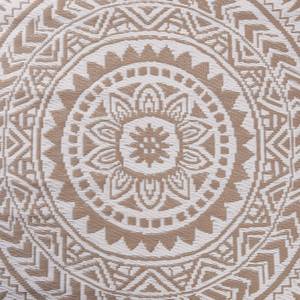 In-/ Outdoorteppich COLOUR CLASH Circles Polypropylen / recyceltes Material - Beige