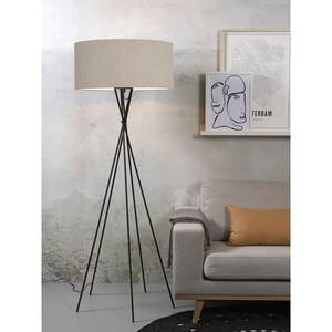 Stehleuchte Lima Baumwollstoff / Eisen - 1-flammig - Beige