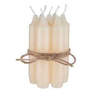 Bougies LITTLE LIGHT (8 éléments) Verre transparent / Fer blanc / Cire - Transparent / Doré - Blanc / Doré