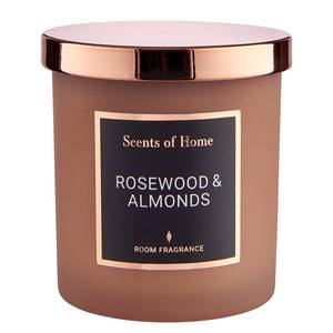 Candela profumo SCENTS OF HOME Rosewood Vetro colorato / Cera - Marrone / Bronzo