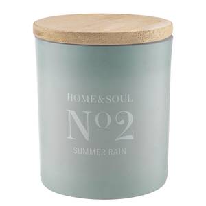 Bougie parfumée Summer HOME & SOUL Pin certifié FSC® / Cire de soja / Paraffine / Verre - Bleu