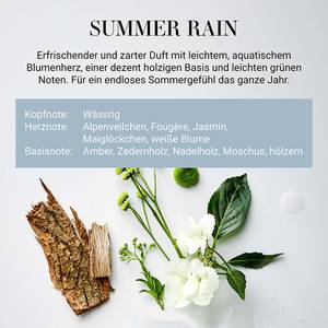 Geurkaars Summer HOME & SOUL FSC®-gecertificeerd pijnboomhout/sojawas/paraffine/glas - blauw