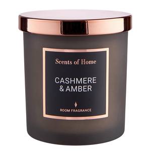 Bougie parfumée Cashmere SCENTS OF HOME Verre coloré / Cire - Anthracite