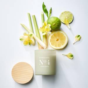 Bougie parfumée Lemon HOME & SOUL Pin certifié FSC® / Cire de soja / Paraffine / Verre - Vert