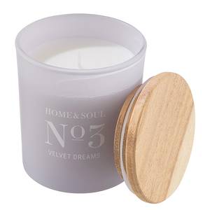 Bougie parfumée HOME&SOULS Velvet Dreams Pin / Cire de soja / Paraffine / Verre - Violet