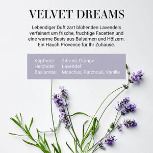 Bougie parfumée Velvet HOME & SOULS Pin certifié FSC® / Cire de soja / Paraffine / Verre - Violet