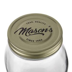 Aufbewahrungsglas MASON'S Klarglas / Aluminium - Transparent