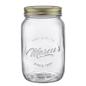 Aufbewahrungsglas MASON'S Klarglas / Aluminium - Transparent